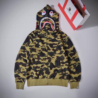 Bape shark cheap face hoodie