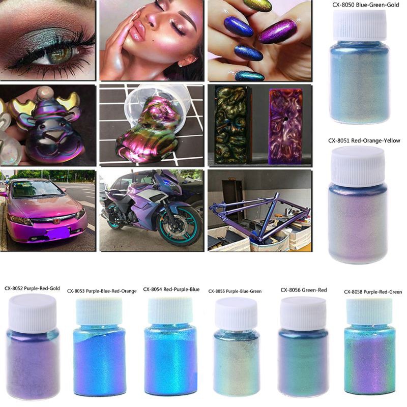【Jewelry】Mirror Chameleons Resin Pigment Pearlescent Epoxy Resin Magic