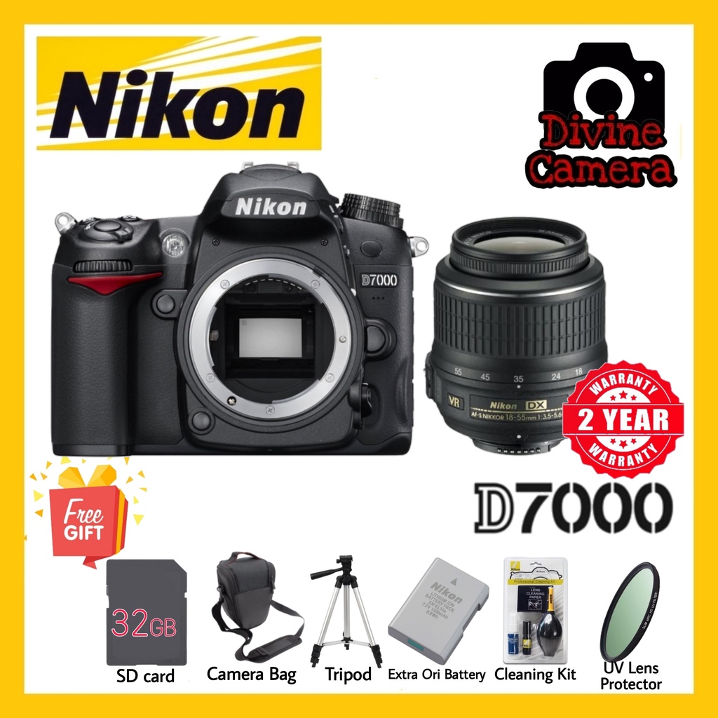 Nikon D7000 DSLR Camera with 1855mm Lens Shopee Malaysia