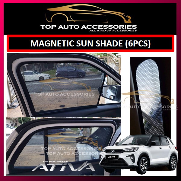 ATIVA MAGNETIC SUN SHADE / MAGNETIC SUNSHADE 6 PCS SET (CUSTOM MADE FOR ...