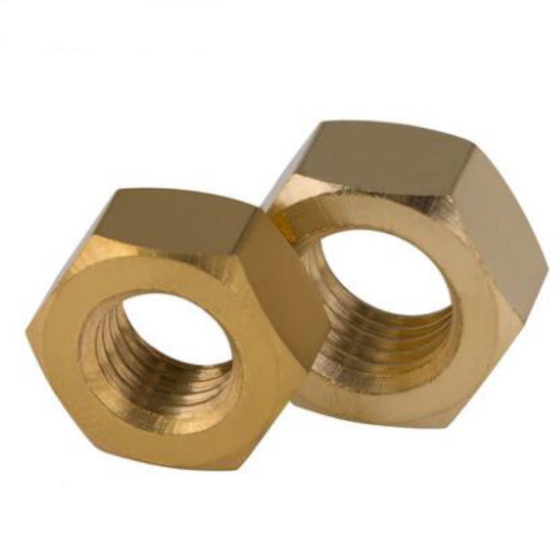 DIN934 M1.4 M1.6 M2 M2.5 M3 M4 M5 - M16 H62 Hexagonal Brass Hex Nuts ...