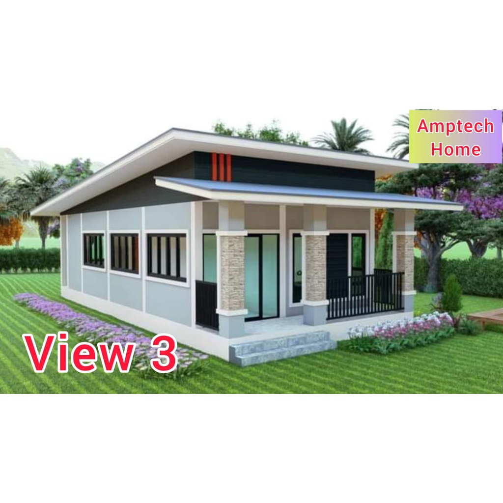 PELAN RUMAH 3 BILIK (LANTAI 22'x46') 1012KPS ((BACA DESCRIPTION ...