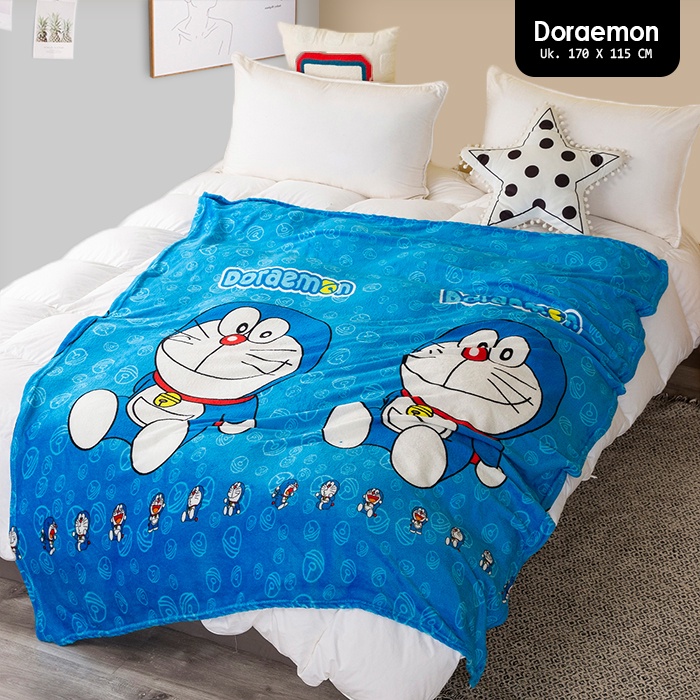 Soft Fleece Blanket UK Character 175x125cm Doraemon Fleece Blanket Import (HK300) Shopee Malaysia