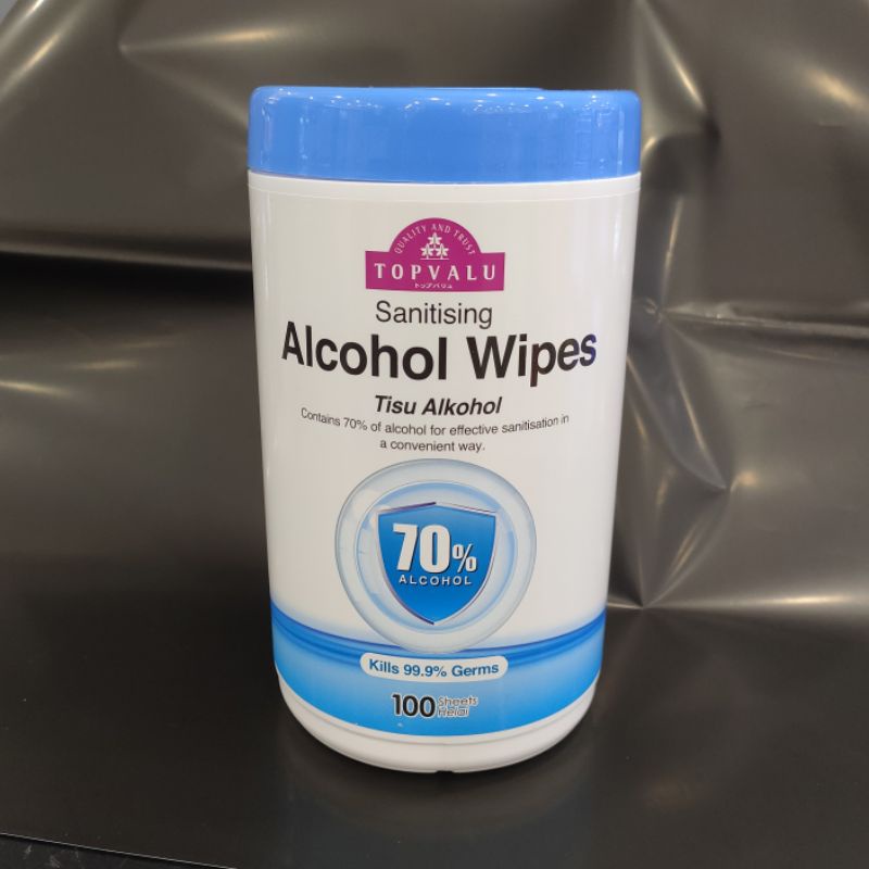 Topvalu Alcohol Wipes & Antibacterial Wet Wipes Shopee Malaysia