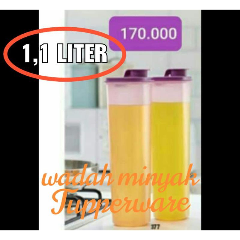 ! Tupperware 1.1 liter Oil Container (2Pcs) | Shopee Malaysia