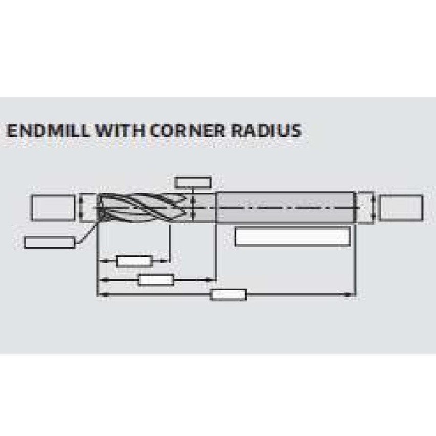 Special Custom Made Endmills With Corner Radius Original Shopee
