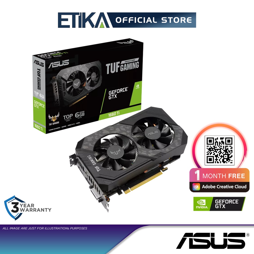 Asus TUF Gaming GeForce GTX 1660 Ti EVO TOP Edition 6GB GDDR6