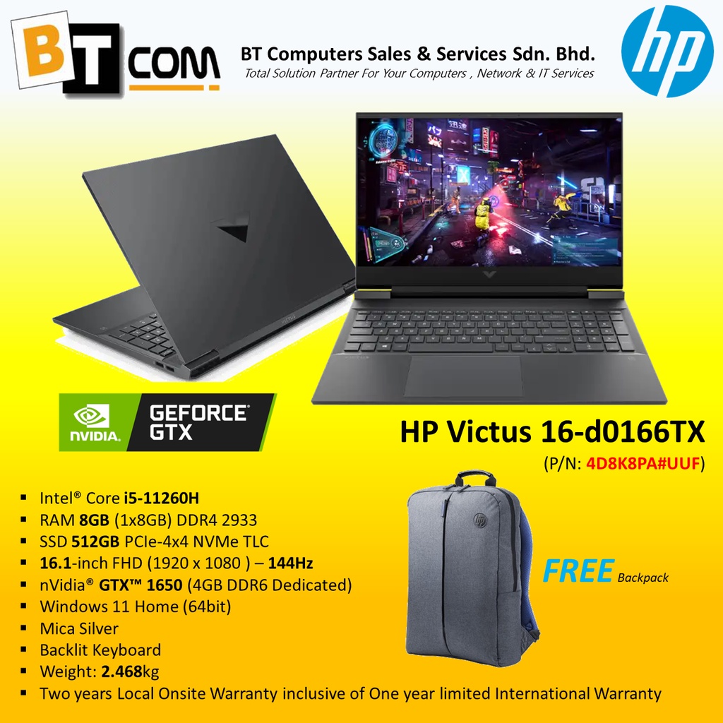 HP Victus 16d0166TX Shopee Malaysia