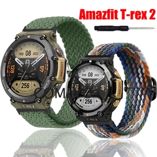 Watchband for Amazfit GTR4 GTR 4 GTS 4 Strap Nylon Band Hook&Look Belt  Bracelet