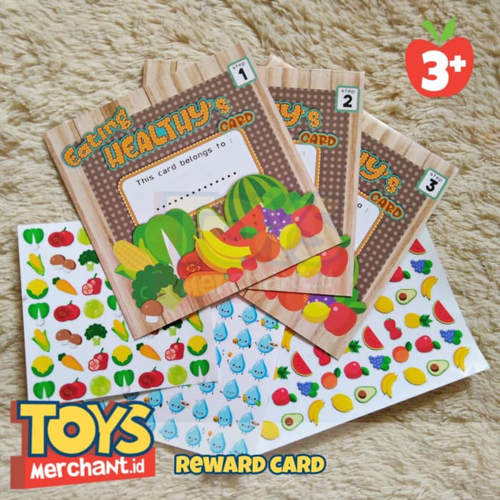 Reward Card Chart / Potty training / Tidy Up / Children's Vegetable ...