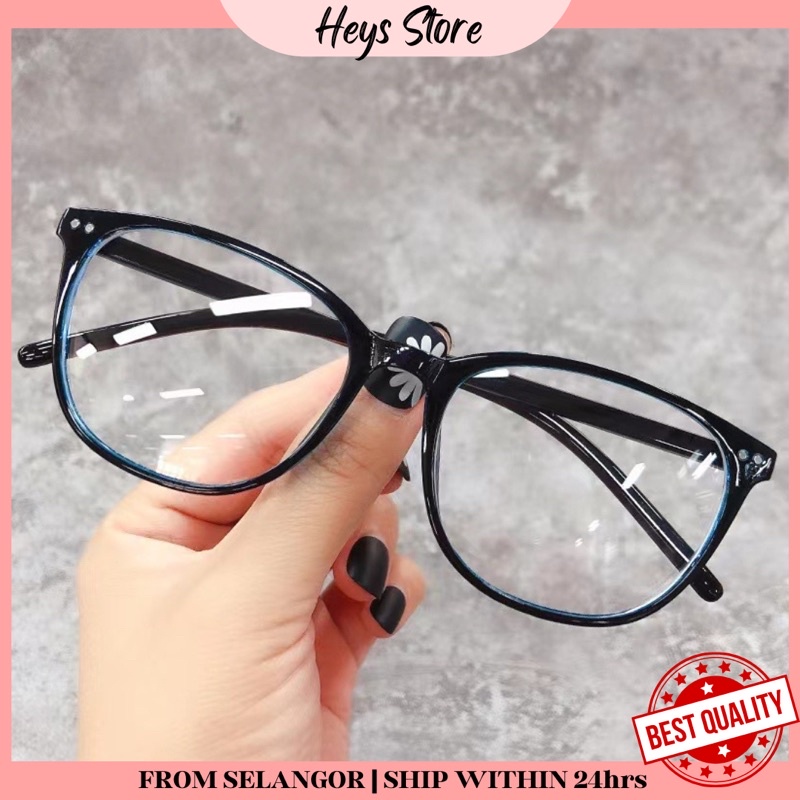 [Ready Stock] Square Spec Casual Simple Daily Spectacles Transparent ...