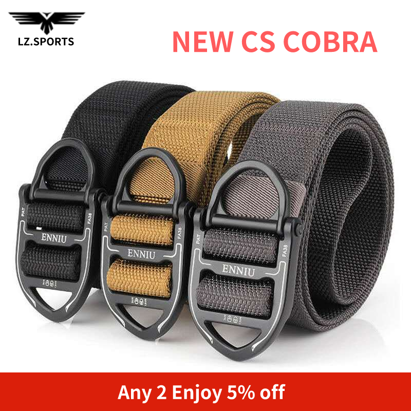 CS Cobra Tactical Belt Men’s Leather Safety Equipment Canvas Thick ...