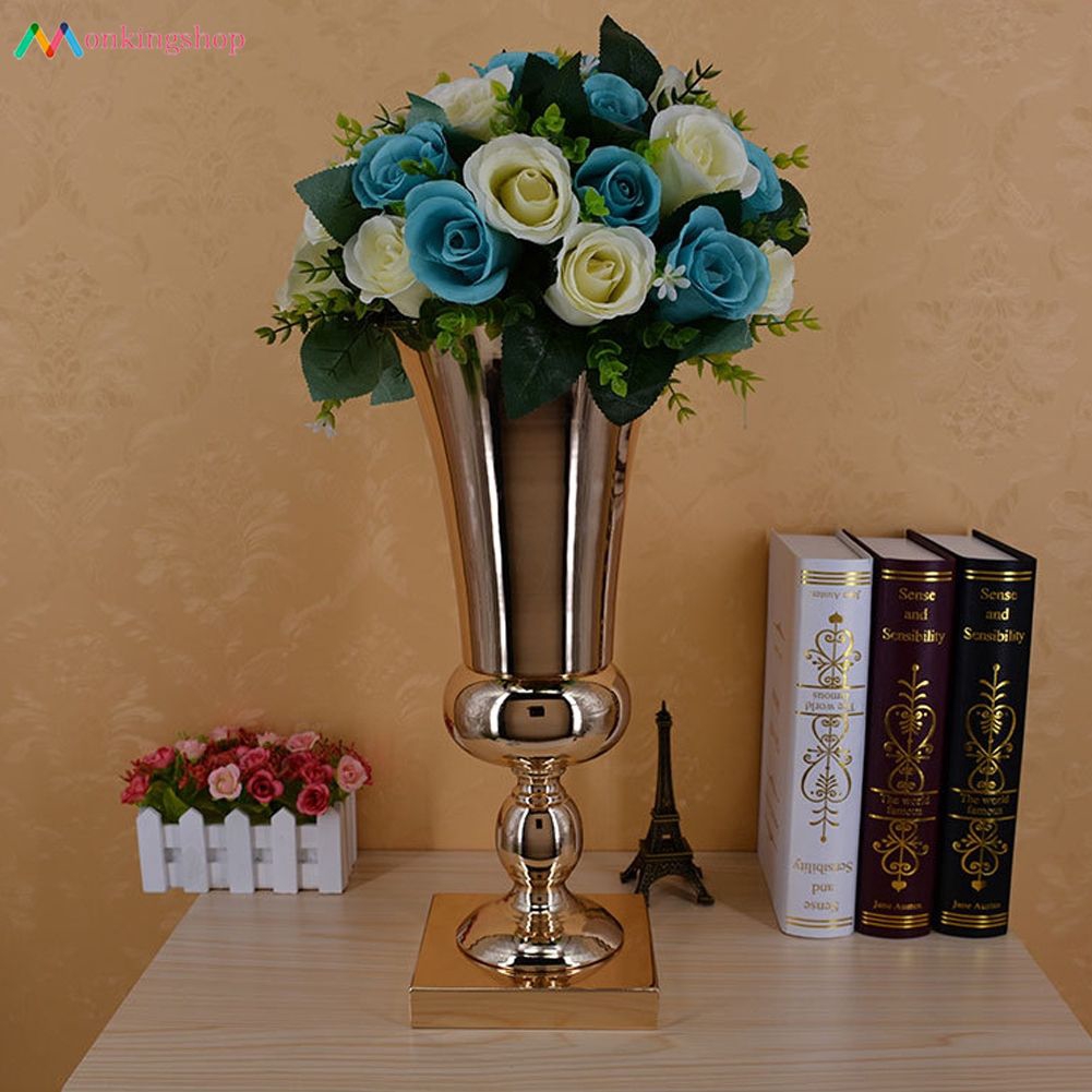 jinyi2016SHOP Flower Vase Large Luxury Stunning Silver Iron Luxury