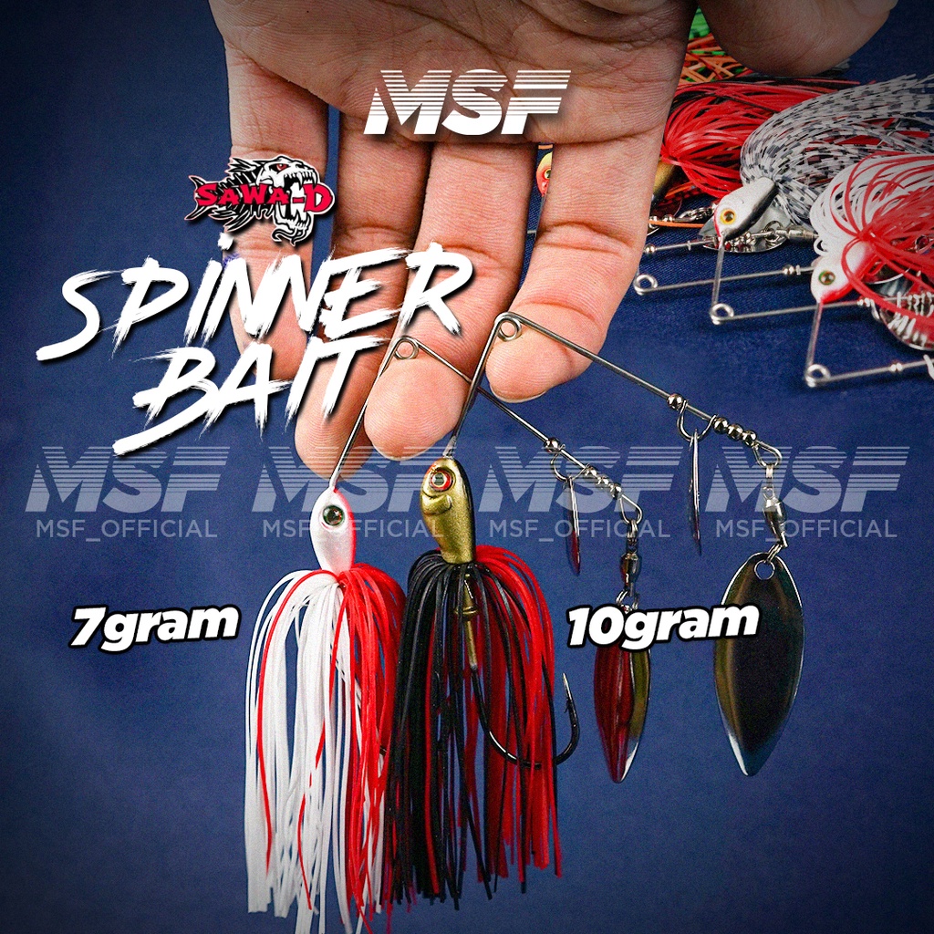 [MSF] SawaD Spinner Bait 7g 10g Toman Haruan Snakehead Killer Gewang