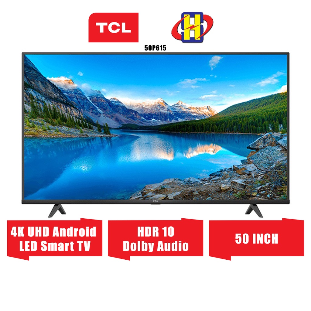 TV TCL 50 ULTRA HD SMART ANDROID 4K CON NETFLIX 50P615