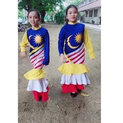 BAJU MERDEKA/BAJU JALUR GEMILANG,STENDED SAIZ UMUR 11-12THUN | Shopee ...