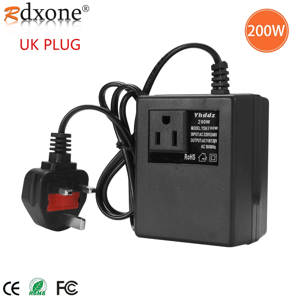 200W Step Down Power Voltage Converter Transformer 220V/240V to 110V