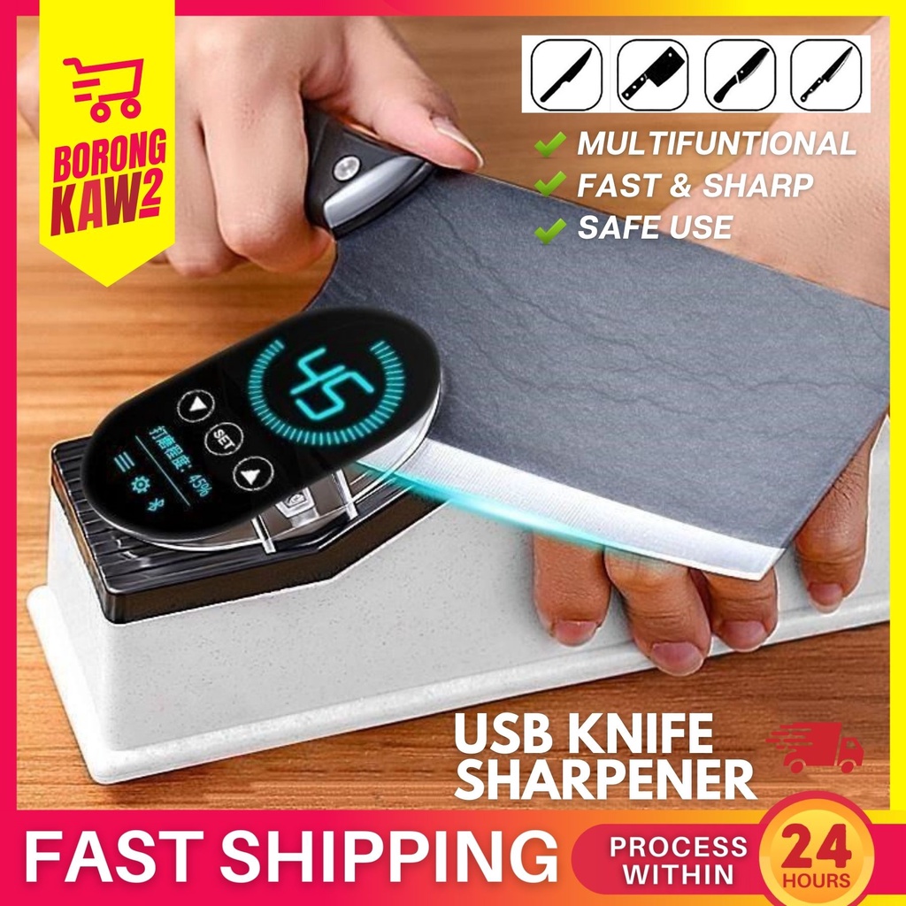 USB Electric Knife Sharpener Automatic Adjustable Tool Grinding for ...
