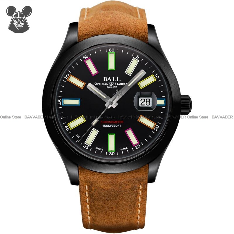 BALL Watch NM2028C L28CJ BK Men s Engineer II Rainbow Automatic COSC 43mm Leather Strap Black Brown Limited Edition Shopee Malaysia