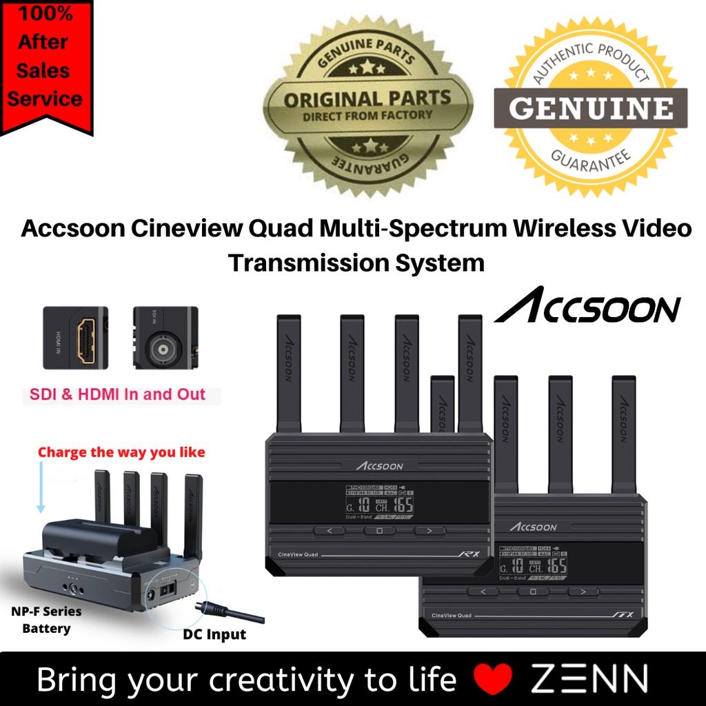 Accsoon Cineview Quad MultiSpectrum Wireless Video Transmission System