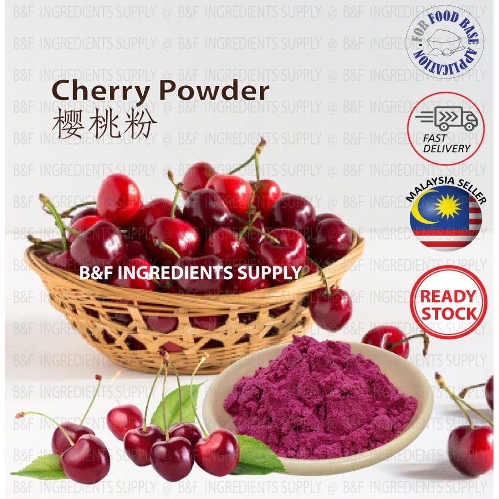 Cherry Powder 樱桃粉 Serbuk Ceri Natural Fruits Powder 纯天然蔬果粉 Baking ...