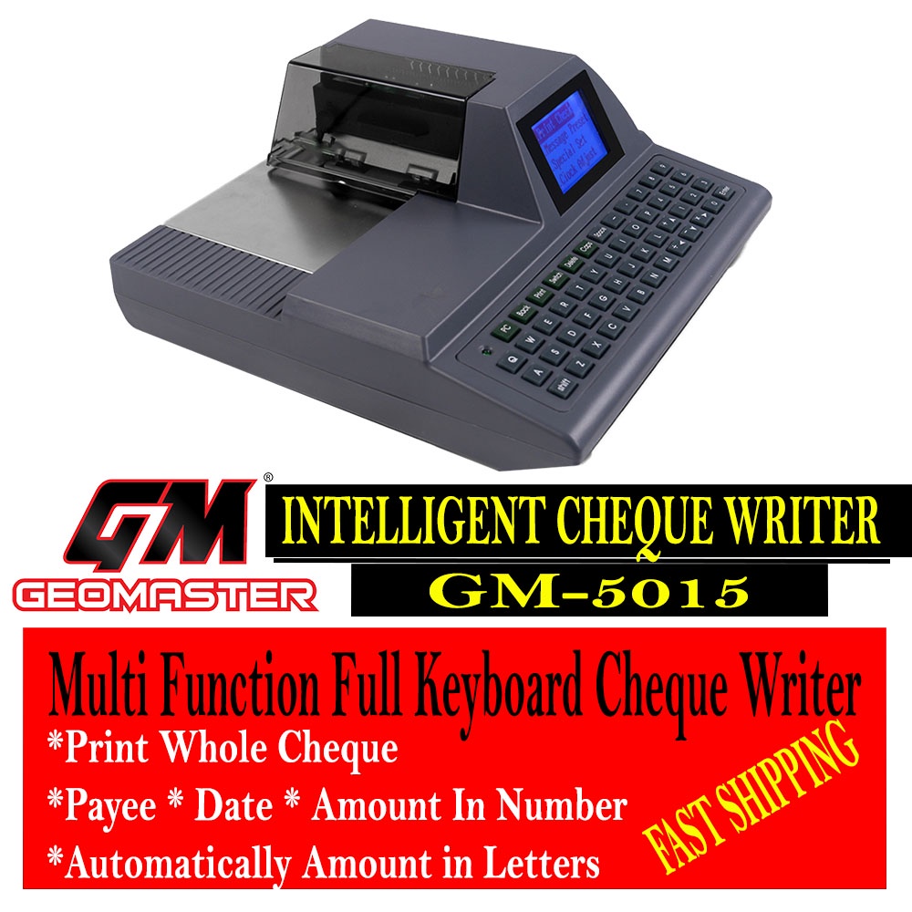 Ready Stock GM 5015 Intelligent Checkwriter Machine / Intelligent