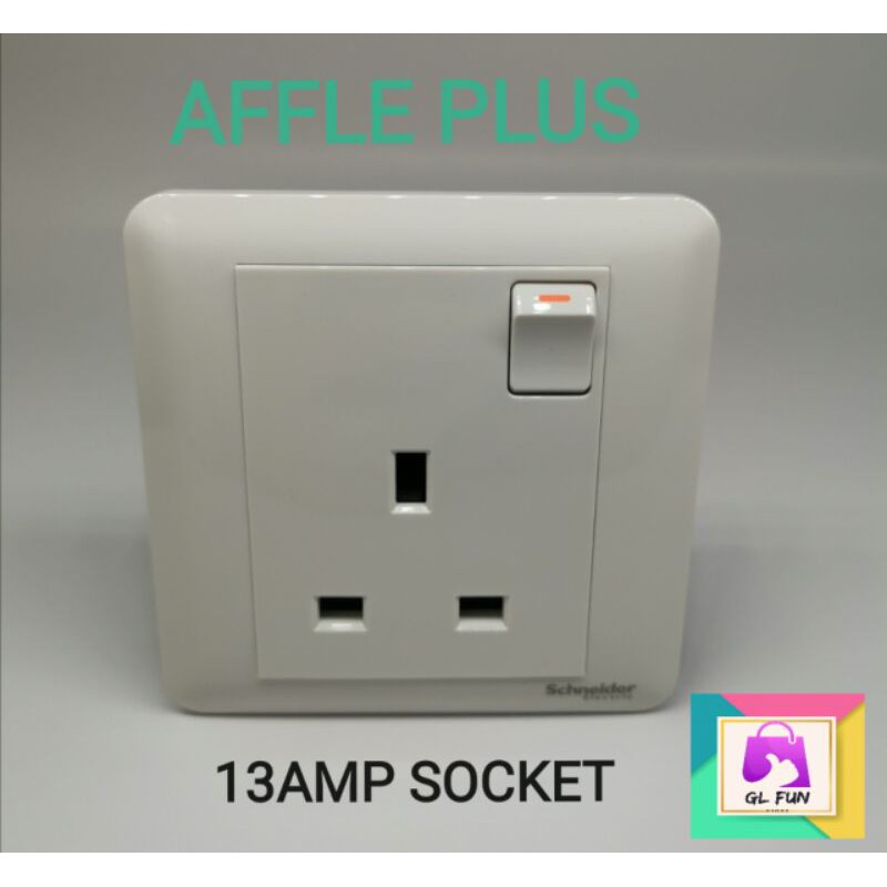 SCHNEIDER AFFLE PLUS SWITCHES 13A / 1G / 2G / 3G / 4G / 20A SOCKET ...