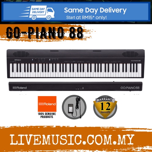 Roland Go Piano 88 Full Size 88 Keys Digital Piano Black Go 88p