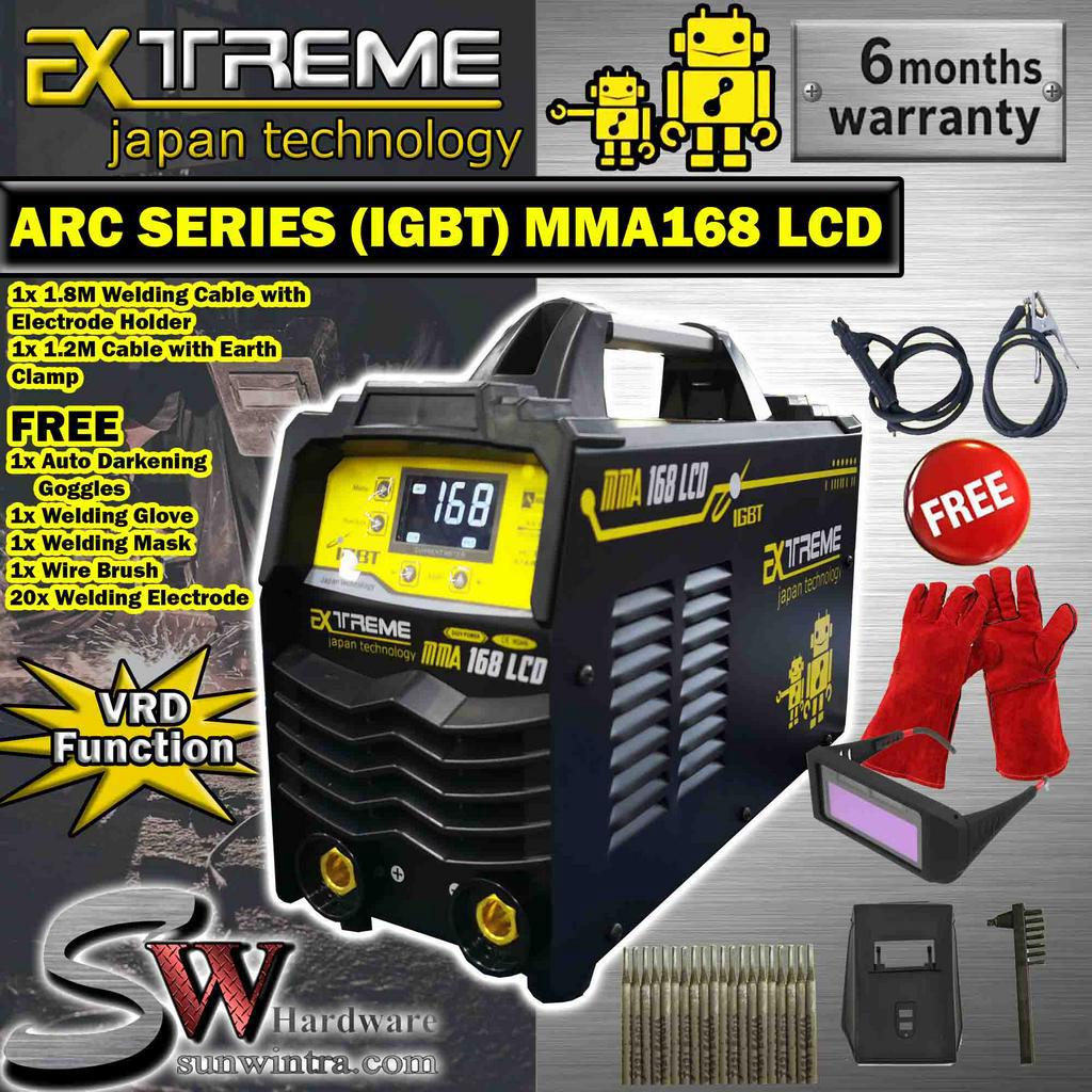 EXTREME JAPAN TECHNOLOGY MMA168 LCD INVERTER WELDING MACHINE ARC/MMA ...