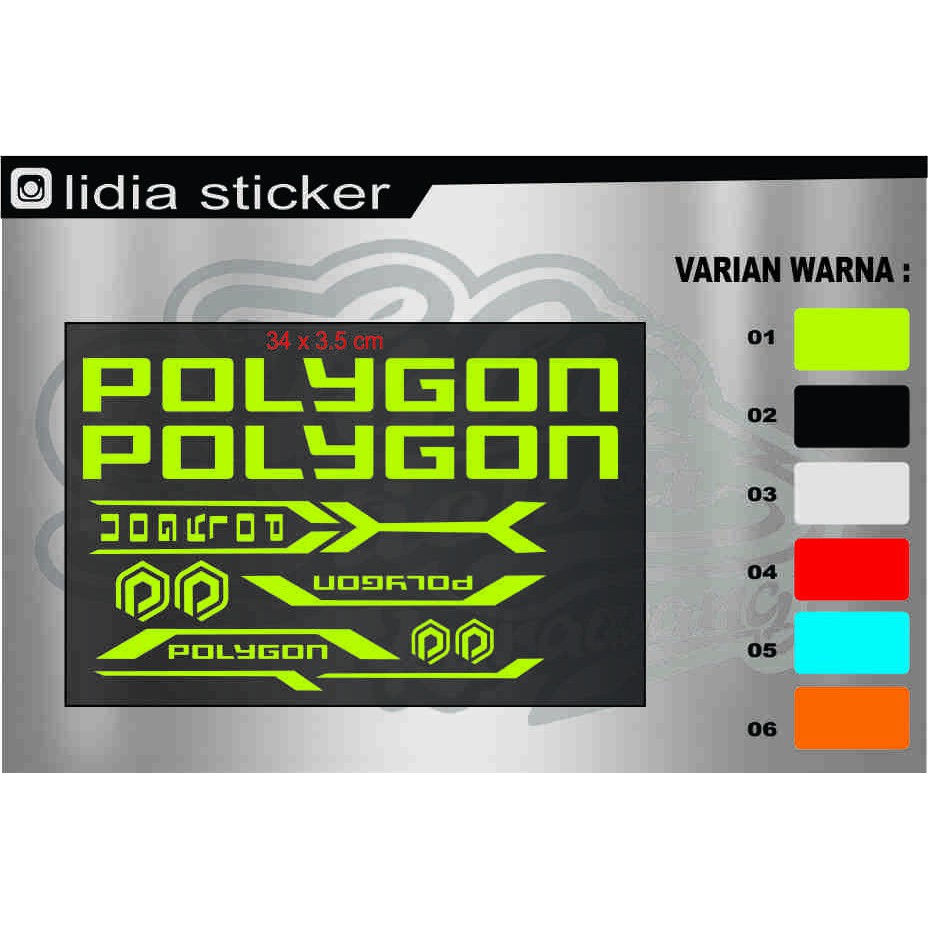 polygon bike stickers