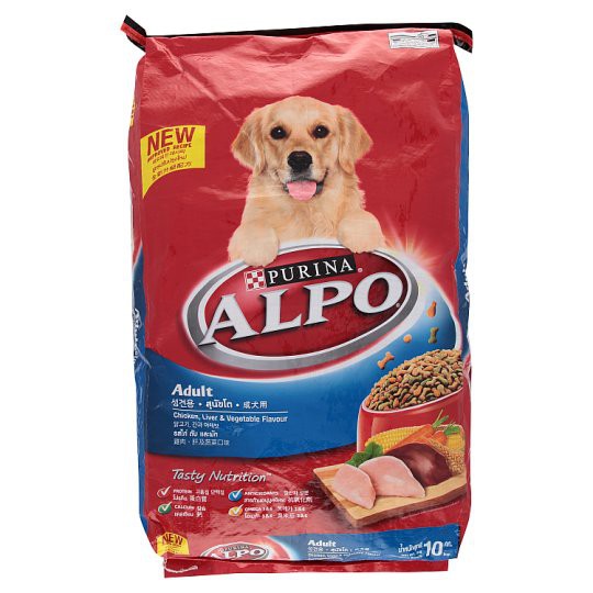 Purina Alpo Chicken, Liver & Vegetable Flavour Adult Dog Food 10kg ...