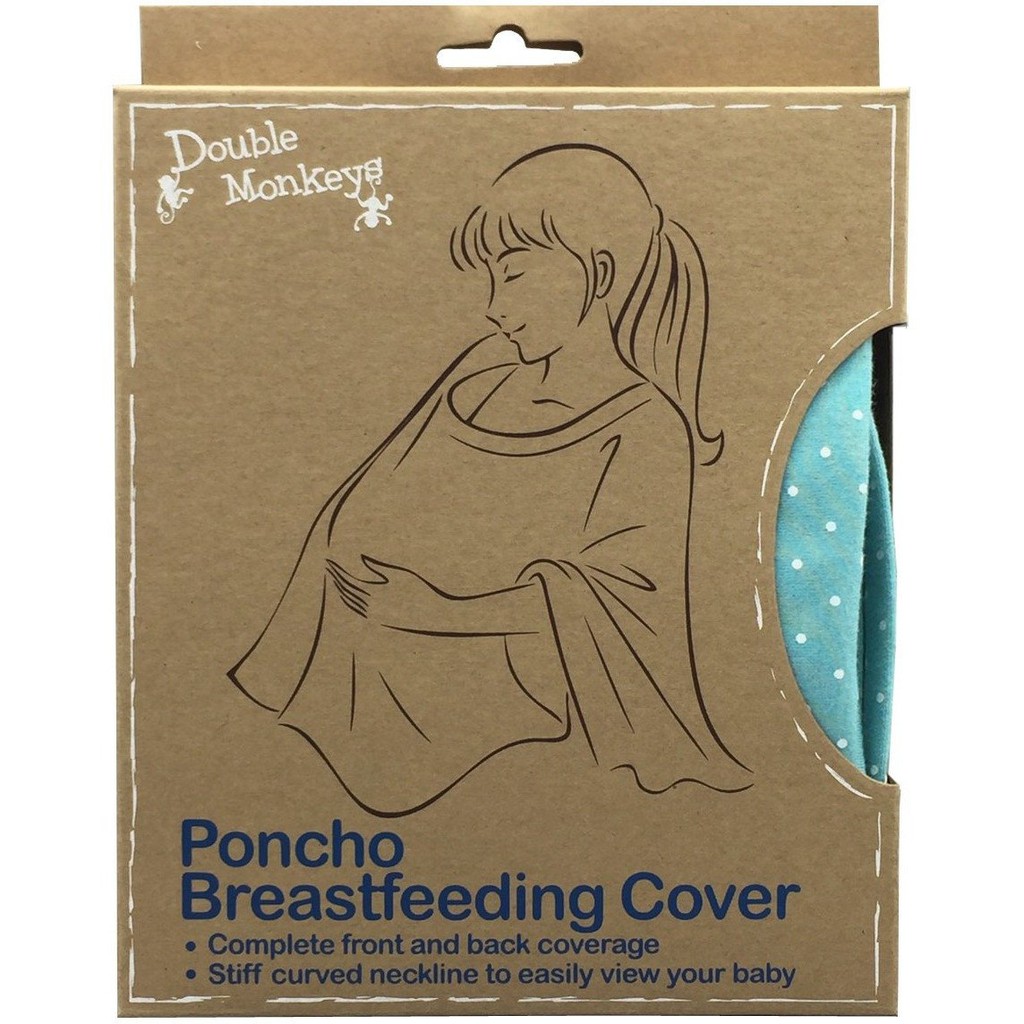 Double Monkeys Poncho Style Breastfeeding Cover Nursing Full (3 Colors ...