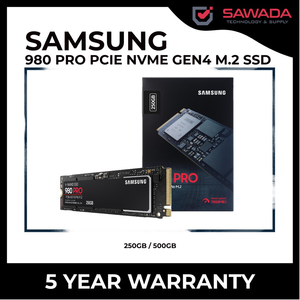 SAMSUNG 980 PRO PCIe NVMe Gen4 M.2 SSD 250GB / 500GB Shopee Malaysia