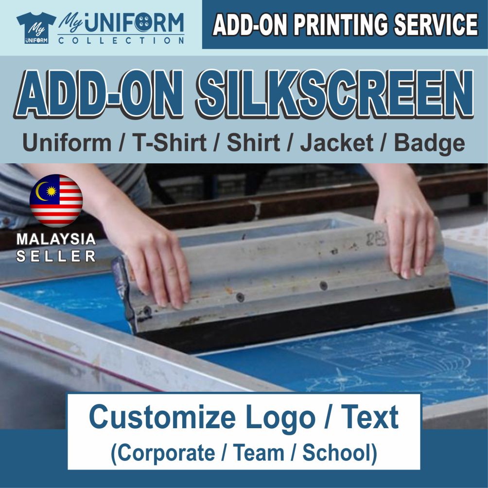 Addon Silkscreen Printing Service / Customize Printing Service / Silk