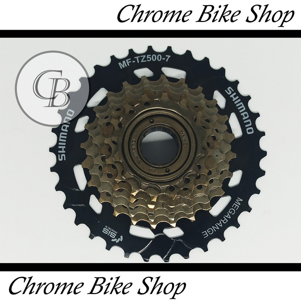 Shimano 7 speed Megarange TZ500 Thread Sprocket Ori Original | Shopee ...