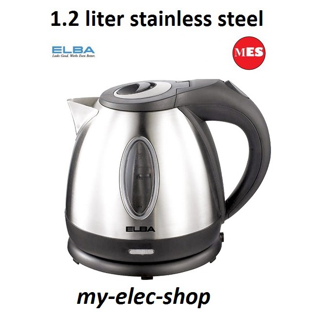 Elba 1 2L Stainless Steel Jug Kettle JK 1207 SS Concealed Heating