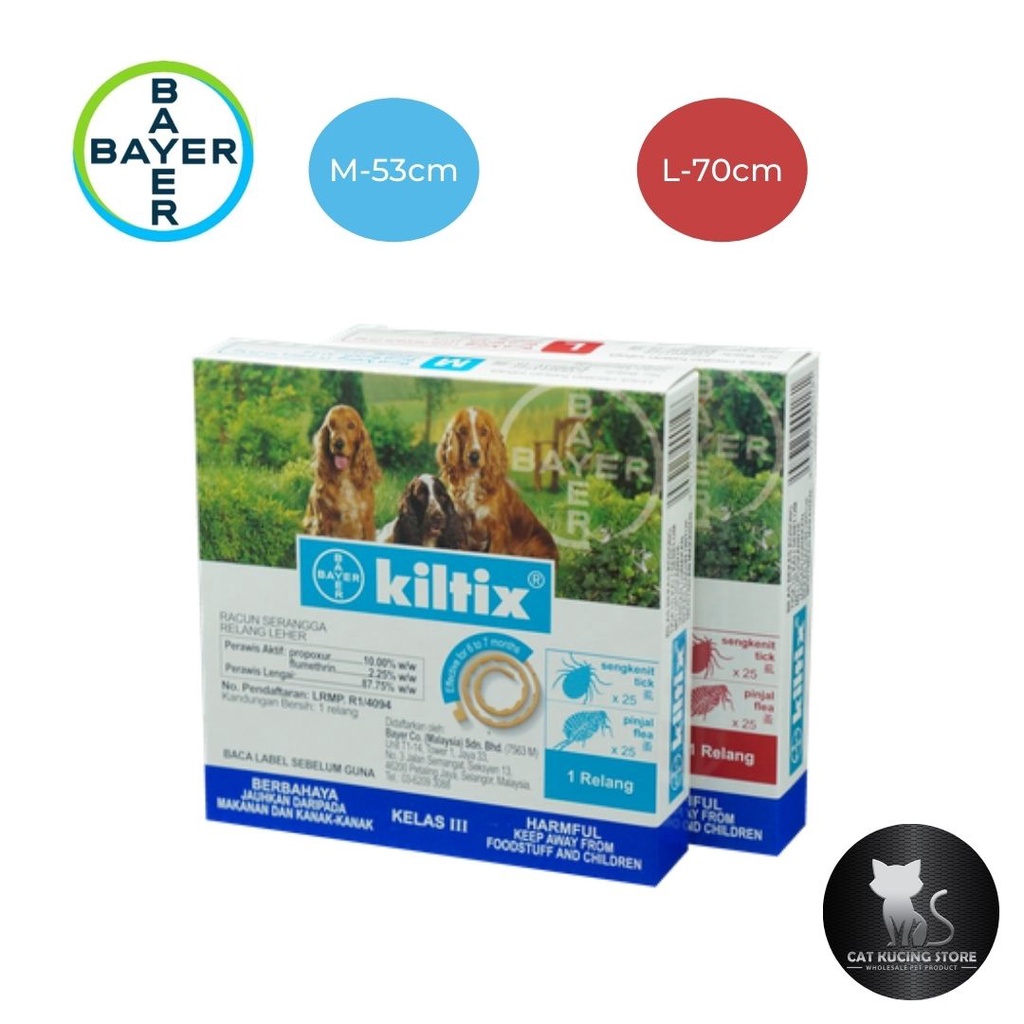Bayer Anti Fleas & Ticks Kiltix Dog Collar / Flea Prevention Pet Collar