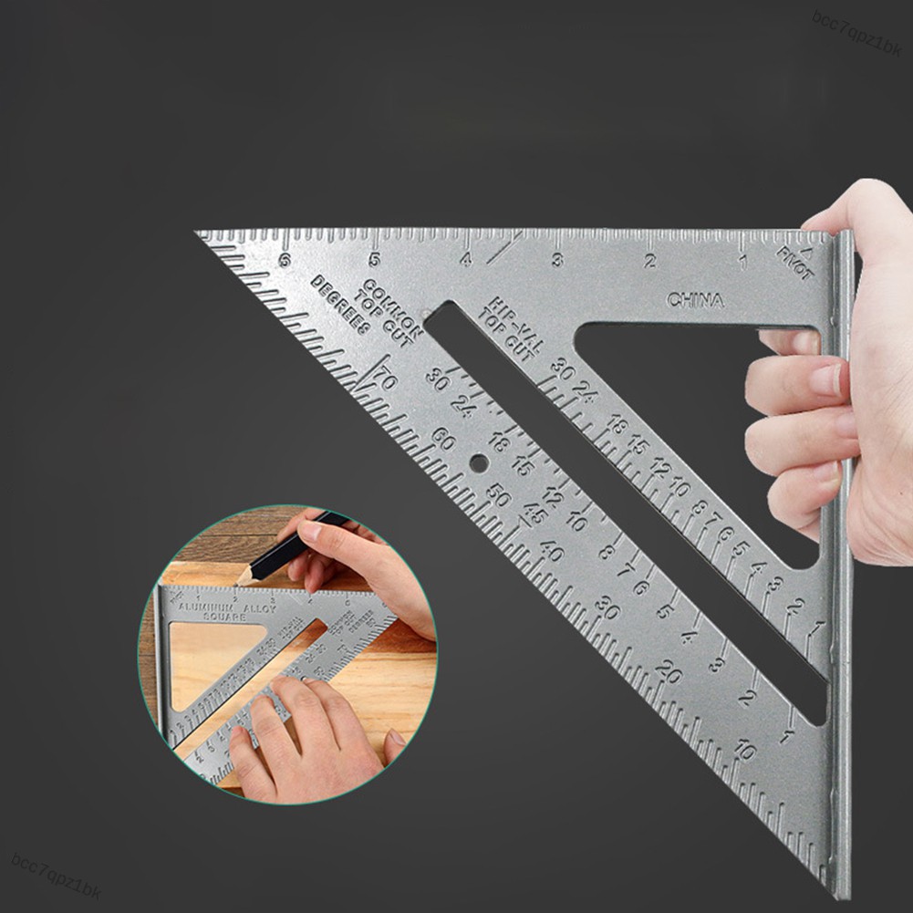 Triangle Rule 90 Degree Thickening Angle Rule Aluminum Alloy Carpenter ...