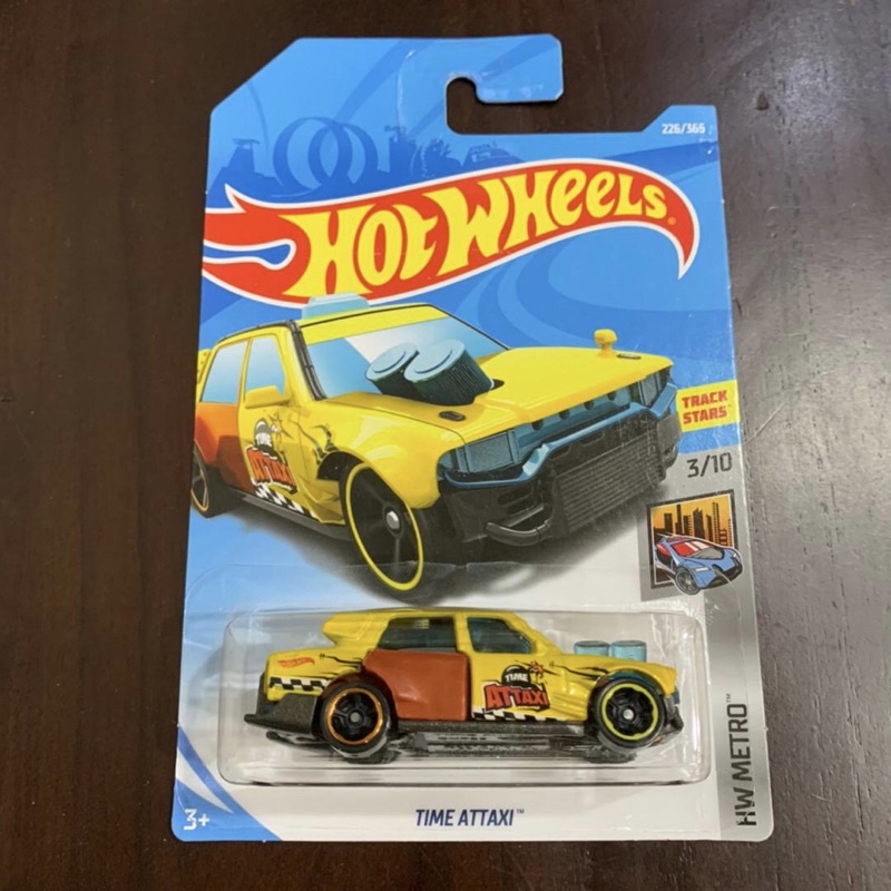 Hot Wheels Time Attaxi Diecast Car 1:64 Scale - HW Metro Series 3/10, Yellow #226/365 - View #5