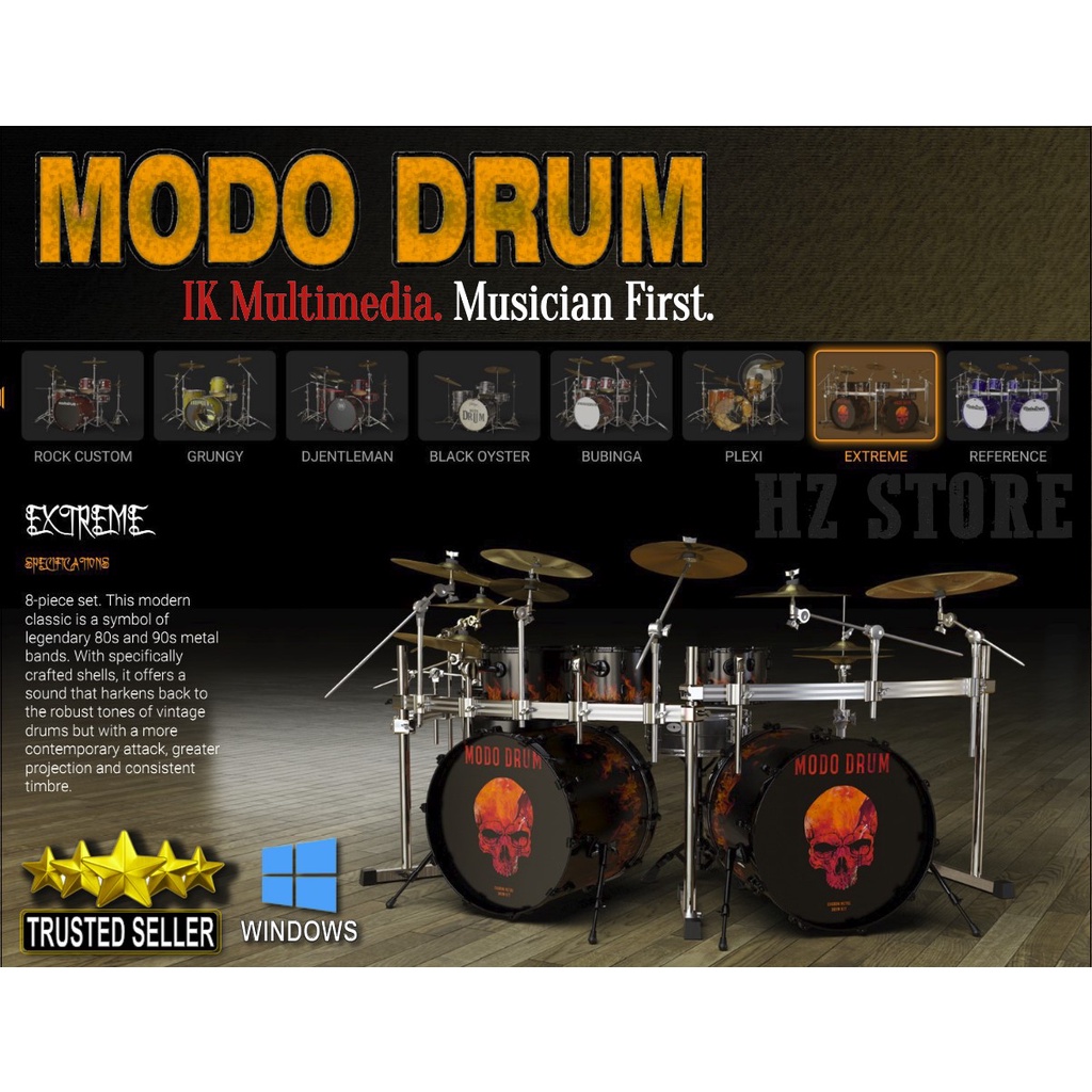 IK Multimedia MODO DRUM Full Library Drummer Midi Instrument VST AAX ...