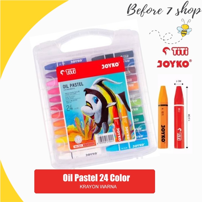 Titi JOYKO Crayon 24 Colors Oil Pastel 24W Oil Crayon Contents 24W