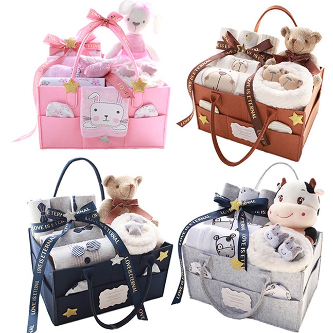 Exclusive Premium Newborn Baby Hamper Gift Set Hadiah Newborn Baju Bayi Baby Clothing Full Moon