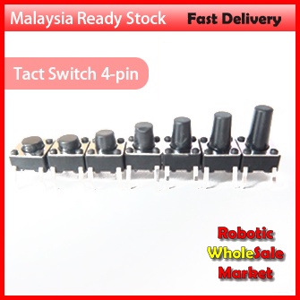 Tact Switch 6x6x4.3/5/6/7/8/9/10mm  4-pin