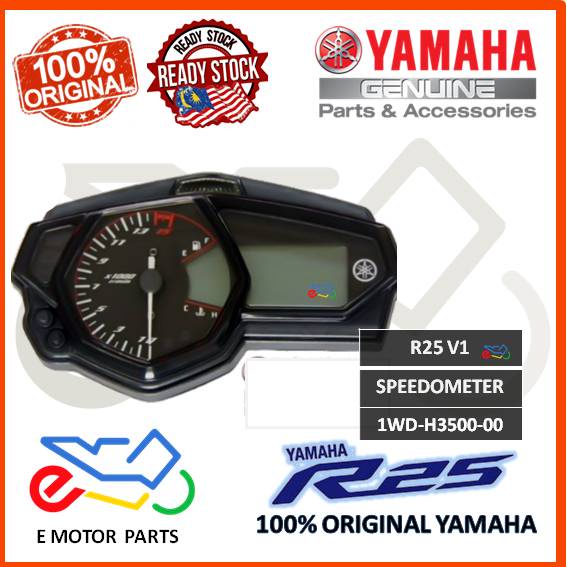 METER R25 SPEEDOMETER DIGITAL SPEED ORIGINAL YAMAHA 1WDH350000