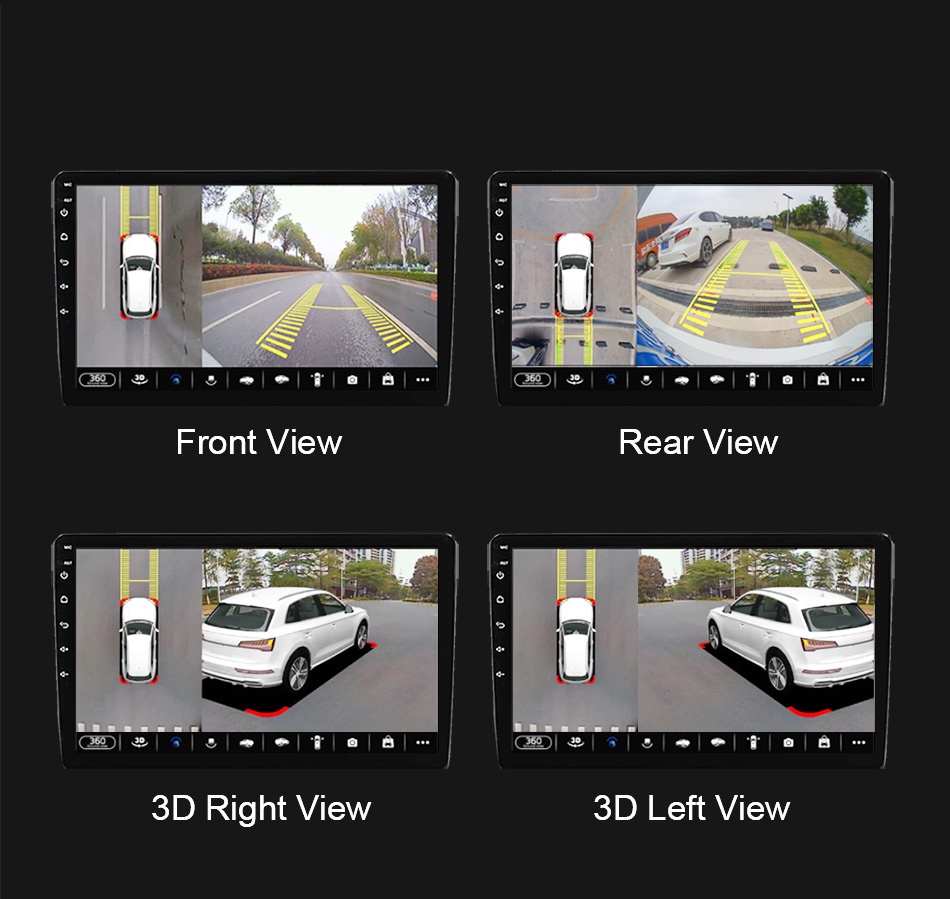 [6G+128GIPS ] 9''/10''inch 360 Panoramic Android 13.0 Car Radio Stereo ...