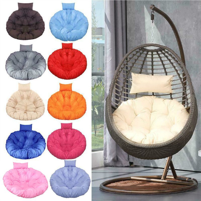 Rattan Swing Chair Cushion Hanging Egg Chair Soft Mat Pad Cover Patio in Outdoor Shopee Malaysia