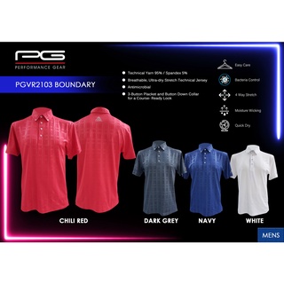 PG Performance Gear Men Golf Shirt PGVR2302 First - Leonian Malaysia