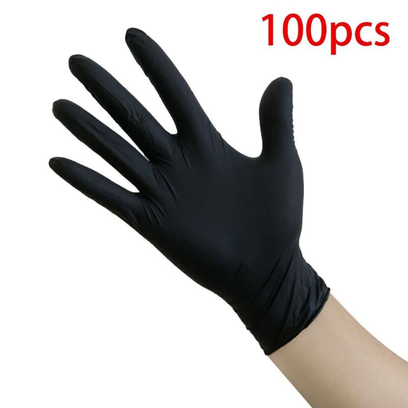 Disposable latex deals gloves black