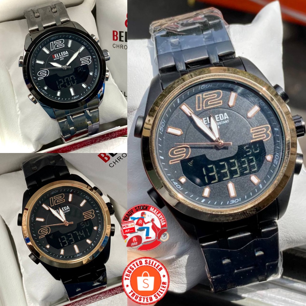 [ORIGINAL] BELLEDA LUXURY ASSEMBLE WATCHES JAM TANGAN TULEN | Shopee ...
