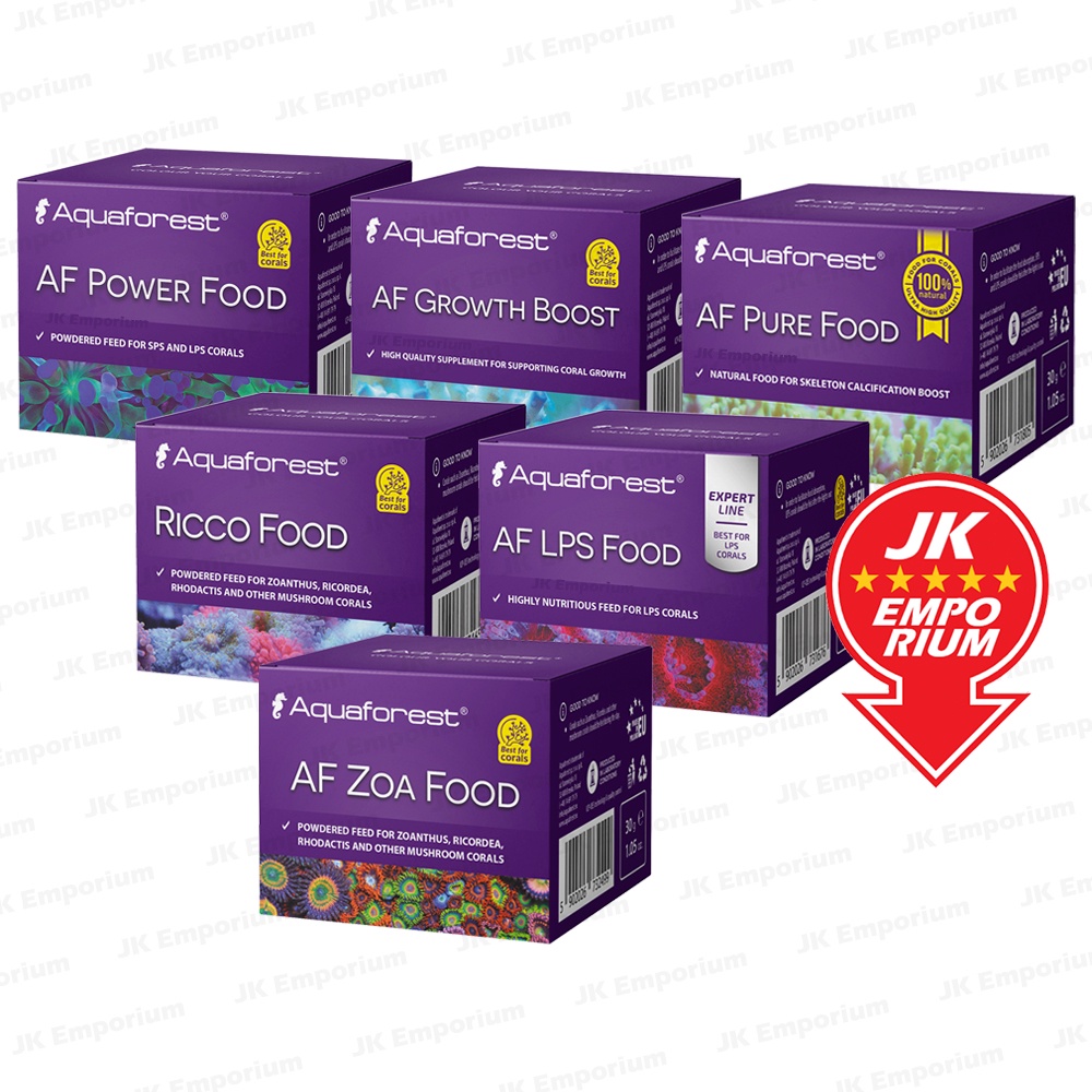 Aquaforest Powdered Coral Reef Foods & Supplements AF Power Food Growth